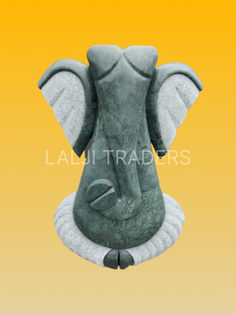 Sri Ganesh in Green Marble